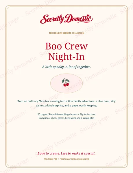 Boo Crew Night-In cover page