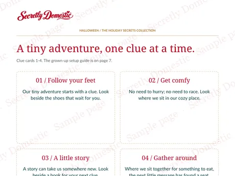 Sample activity page from Boo Crew Night-In